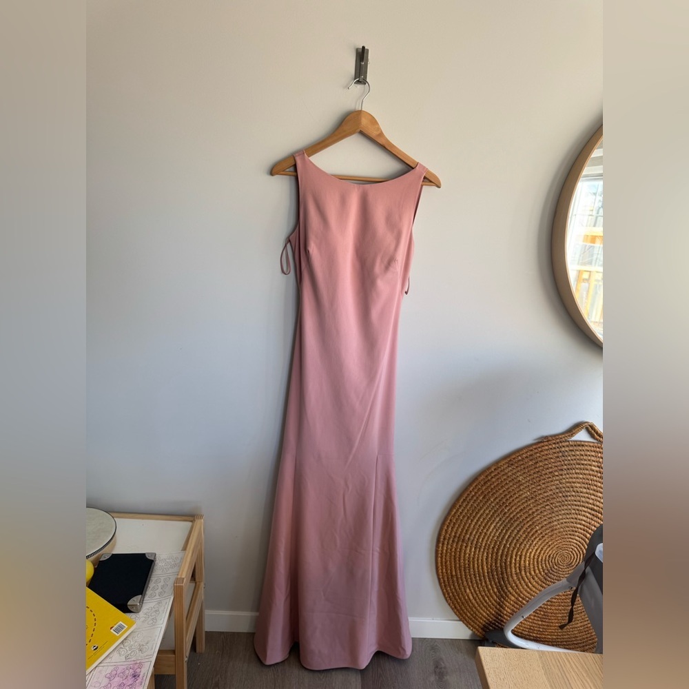 Theia Blush Pink Maxi Dress - Picture 2 of 5